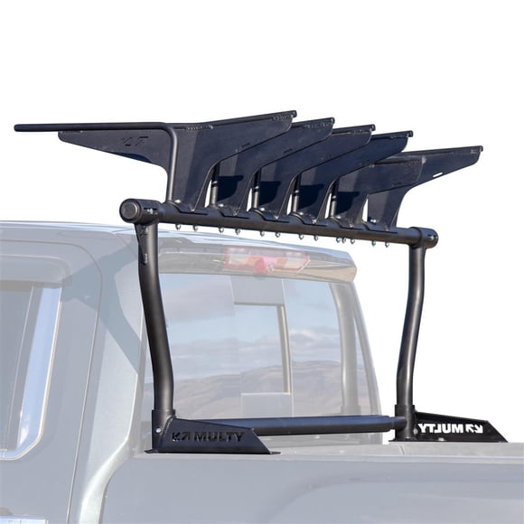 Multy Rack Systems LTD Bike Rack MR-2057 Pro; Bed Mount; Holds 2 Bikes Vertically; Cradle System With Straps; Non-Foldable; Texture Black Powder Coated; Aluminum
