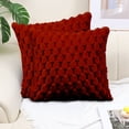 thumbnail image 4 of Yhmxh Pillow Covers Throw Pillow Covers Pillow Protector Weaving Snowflake Velvet Solid Color Pillow Office Sofa Lumbar Support Pillow Bedside Support Pillowcase Cushion Cushion Cover, 4 of 7