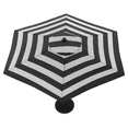 thumbnail image 3 of HOMETRENDS 7.5 ft. Round Push-Up Market Patio Umbrella, Black & White Stripe, 3 of 10