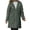 Army Green, variant on LOVZFMLL Jackets for Women Ladies' Trendy Solid Color Zipper Hooded Loose Medium Long Plush Jacket