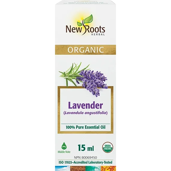 New Roots Lavender Organic Essential Oil Lavandula angustifolia 15 ml