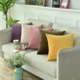 thumbnail image 3 of Coussin Décoratif Uni en Velours, Coussin Carré, Coussin pour Sofa, 3 of 8