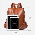 thumbnail image 2 of Kcodviy Women's Backpack 2025 New Lunch Backpack Soft Leather Texture Backpack Wheeled Backpack Large Capacity Purpose Casual Purse Backpack for Women Backpack, 2 of 3