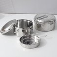 thumbnail image 4 of 304 Stainless Steel  Lunch Box Lunch Box Double-Layer Student Lunch Box Employee Lunch Box Canteen Lunch Box Worker Lunch Box, 4 of 8