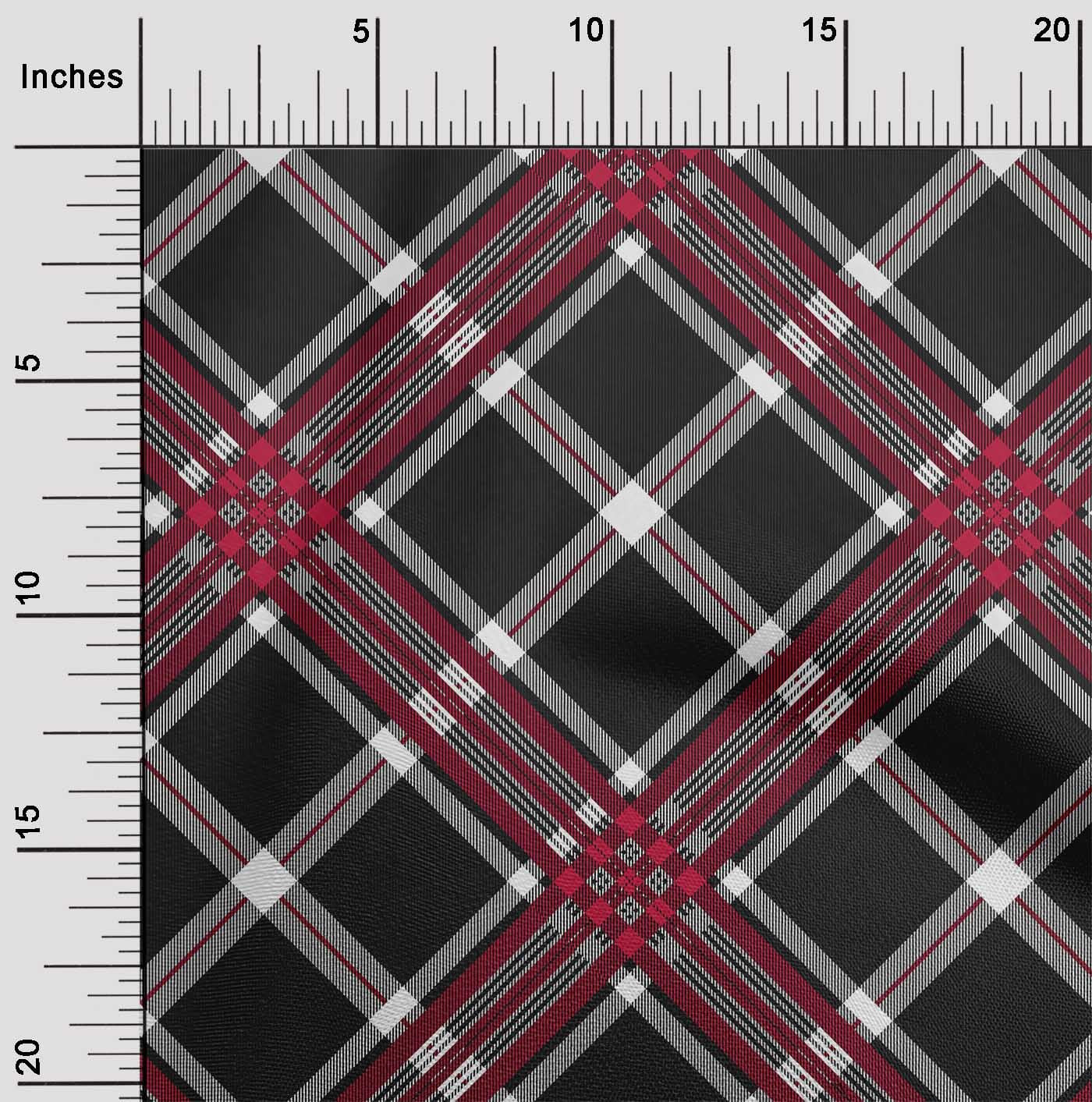 oneOone Cotton Cambric Fabric Tartan Check Print Fabric BTY 56 Inch Wide