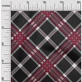 thumbnail image 1 of oneOone Georgette Viscose Fabric Tartan Check Print Sewing Fabric BTY 42 Inch Wide, 1 of 4