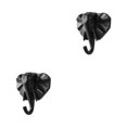 thumbnail image 2 of Wweixi Coat Hooks Easy To Install And Wide Application For Added In Daily Life black(elephant) 2Set, 2 of 6