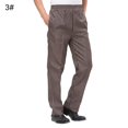 thumbnail image 1 of EIMELI Men Stripe Plaid Chili Printed Hotel Restaurant Kitchen Chef Work Long Pants(Type 4# L), 1 of 10
