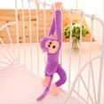 thumbnail image 2 of Purple 28 Inch Long Arm Monkey Plush Toy Stuffed Animal Soft Doll Hanging Decor For Home Decoration, 2 of 7