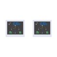 thumbnail image 2 of yingyy 1/2/3/5 5 Inch Digital Weather Station Indoor Outdoor Touch Window Electronic Hydrometer Waterproof Double Clock White 2PCS, 2 of 6