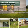 thumbnail image 4 of Panels Decorative Garden Fence with Gate Dog Fence Outdoor for Yard Animal Barrier Fence No Dig Rustproof Metal Garden Edging Fence and Borders Temporary Fenc, 4 of 4