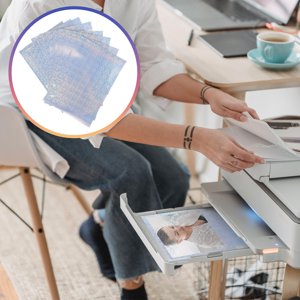 FENGGUIQU 10Pcs Impression publicitaire Papier imperméable Forme rectangulaire pour l'impression jet d'encre
