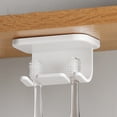 thumbnail image 1 of Adhesive Toothbrush Holder Hook, Inverted Hanging Storage, No Drill Space Saver, 10° Angle Anti-Drop Design, Hygienic Ventilated Mount, 1 of 1