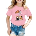 thumbnail image 1 of FhsagQ The 7th Of July Enfants Filles Mignonne Imprimé Graphique Col Rond Manches Courtes Tee Été Décontracté T-Shirt Petites Filles The 7th Of July T-Shirts 3T Pâques Petites Filles Chandails Taille 10 Pâques 7-8 Ans, 1 of 4