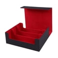 thumbnail image 3 of Bunblic Trading Card Deck Box Card Case for Basketball Cards, Collectible Cards, TCG Black and Red, 3 of 8