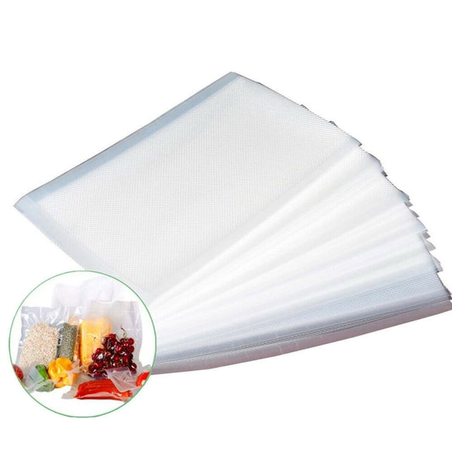 100Pcs Embossed Vacuum Sealer Bags Kitchen Food Saver Storage Bag