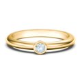 thumbnail image 1 of Classic Bezel Set Birthstone Ring - Aquamarine (March), 1 of 4