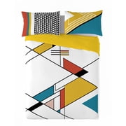 Gouchee Home Cenit King Duvet Cover Set (3-Piece) – Modern Geometric Print, Reversible & Oeko-Tex Certified