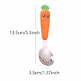 thumbnail image 4 of Cute Cartoon Carrot Cutlery Food Material Kid Stainless Steel Tableware Carrot Fork Spoon, 4 of 4