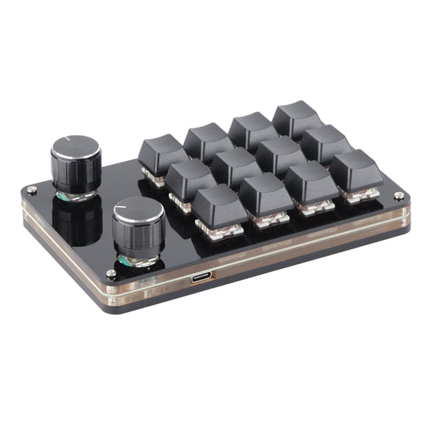 Macro Keyboard, Mechanical Gaming Macro Keypad, Red Switch, Customized Knobs, for Desktop PC