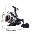 thumbnail image 3 of ddioayh Clearance Fishing Gear Fishing Wheel Spinning Wheel All Metal Bevels CNC Sea Pole Wheel Rocker Spinning Wheel Long Throw Road Asian Fish Wheel, 3 of 4