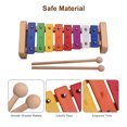 thumbnail image 2 of Toy Wood Pine Xylophone 8-Note  C Key Percussion Toddle Kid Musical Toy, 2 of 5