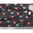 thumbnail image 2 of Soimoi Rayon Fabric Flamingo Bird Print Fabric by Yard 42 Inch Wide, 2 of 3