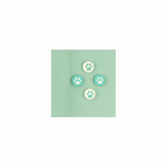 4PCS Silicone Cat Paw Joy Con Thumb Grip Set Compatible with Nintendo Cover Analog Thumb Stick Grips-Joystick Button Caps for Switch and Switch Lite Controller, Type 14 Dynamic Color