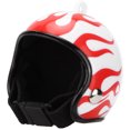 thumbnail image 1 of Funny Chicken Helmet, Quickly Identify Attractive Adjustable Chicken Helmet Interestin  For Birds Red Flame, 1 of 8