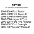 thumbnail image 2 of TEC Rear Ceramic Disc Brake Pads TEC-1071 for Car Ford Five Hundred Freestyle Taurus X Jaguar X-Type Mercury Sable Montego, 2 of 10