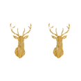 thumbnail image 4 of Wweixi Multifunctional 3D Mirror Deer Wall Sticker For Various Uses Personalized Home gold M 2Set, 4 of 6