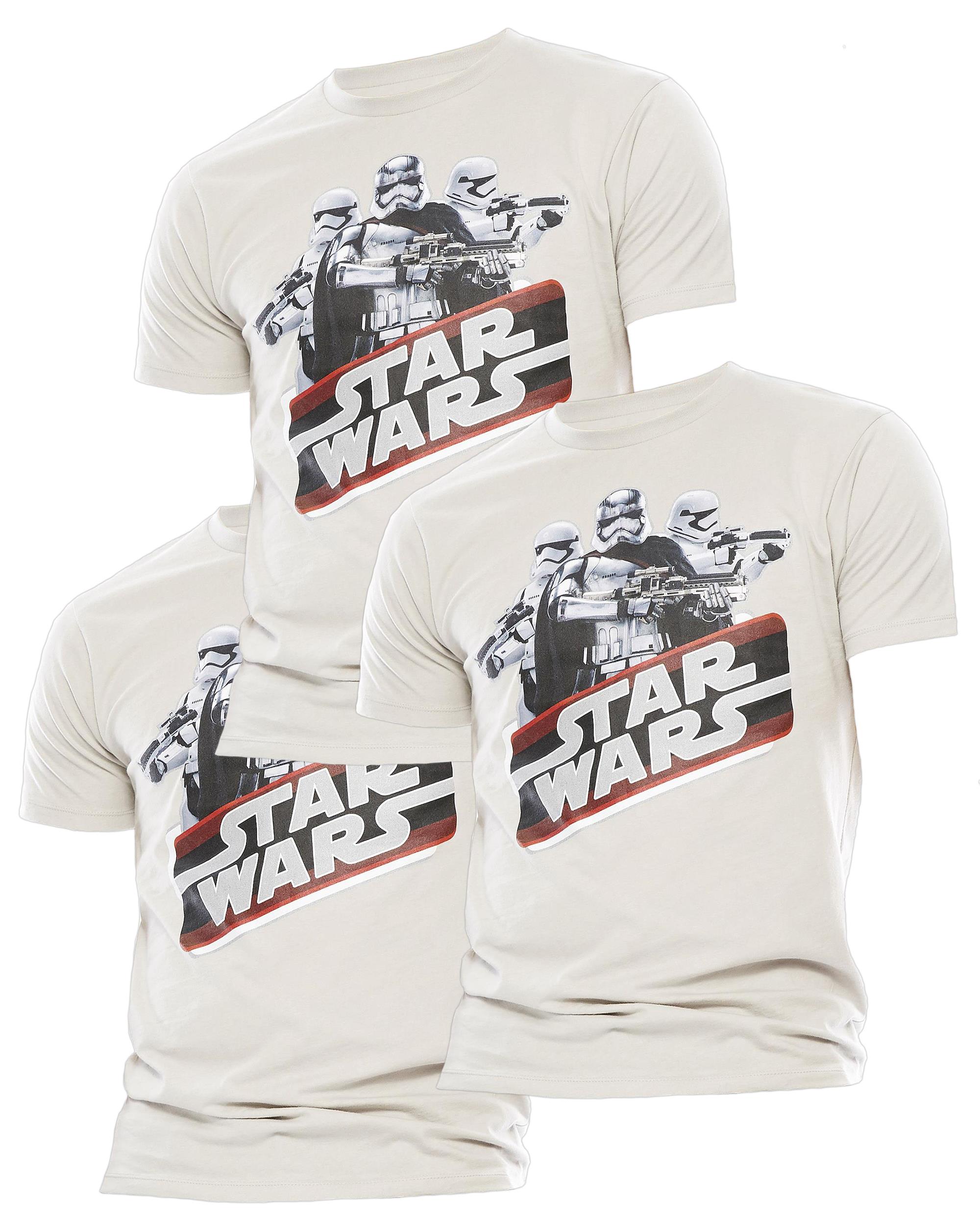 Star Wars Men's T-Shirt Force Awakens Fun Print Shirt Loungewear