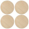 thumbnail image 1 of 4pcs Wood Circles for Crafts Unfinished Wood Rounds Wooden Cutouts DIY Circle Slices, 1 of 8
