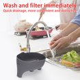 thumbnail image 2 of XZNGL Sink Strainer Elephant Shape Leftover Basket Fruit and Vegetable Washing Basket Hanging Rack Kitchen Accessories, 2 of 4