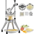 thumbnail image 1 of VEVOR Commercial Vegetable Fruit Chopper 1/4" Blade Heavy Duty Professional Food Dicer Kattex French Fry Cutter Onion Slicer Stainless Steel for Tomato Peppers Potato Mushroom, 1 of 9