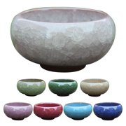 LEEYNEER Ceramic  Plant Pot Cactus Plant Pot Flower Pot Container Planter Bonsai Pots with Hole