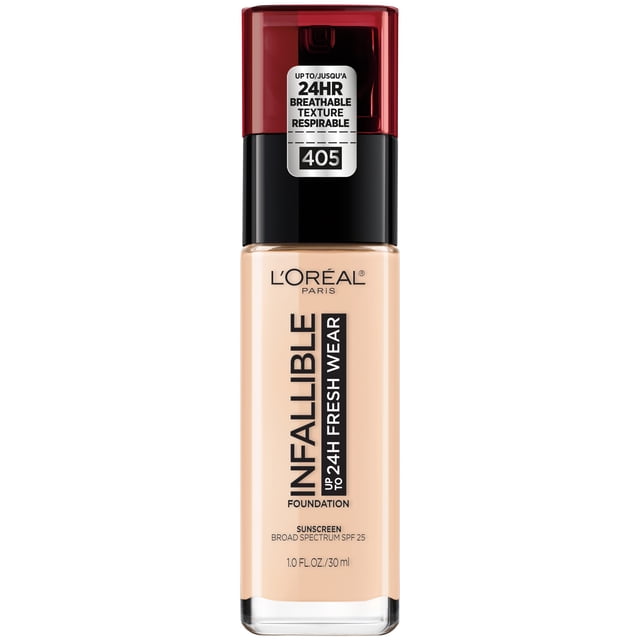 L'Oreal Paris Infallible Fresh Wear Liquid Foundation, Full Coverage
