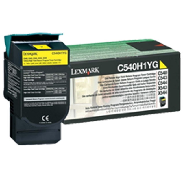 Cartouche de Toner Laser Haute Capacité Jaune pour LEXMARK / IBM X543
