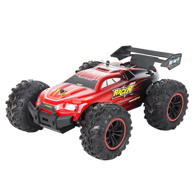 Red High Speed Rc Short Course Truck 1:18 Scale 2Wd Off Road Rtr Remote Control Car 2.4G Racing Vehicle With Rechargeable Battery