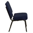 thumbnail image 2 of Bowery Hill Église à Motifs Empilant Chaise d'Invité en Bleu, 2 of 4