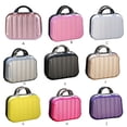 thumbnail image 1 of Makeup Storage Organizer Travel ABS Toiletry Suitcase Box Mini Capacity Mini Boarding Luggage Cosmetic Case Large Capacity Bag Purple, 1 of 8