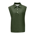 thumbnail image 4 of Men's Tank Tops Big and Tall Sleeveless Shirts for Gym Workout Running Beach Summer Button Up Tee Vest, 4 of 4