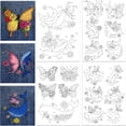 thumbnail image 1 of HLONK 4 Sheets 16Pcs Wedding Dress Water Soluble Hand Sewing Stabilizers for Fabric 11.6x8.2 Inch Embroidery Stitch Practice Embroidery Patterns Transfers for Embroidery Beginners Lovers, 1 of 9