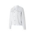 thumbnail image 4 of WIFORNT Womenacute;s Solid Color Denim Jacket, Casual Long Sleeve Button Down Chest Pocket Jean Jacket, 4 of 7