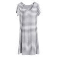 thumbnail image 2 of KOKOPARK Chemises de Nuit en Coton pour Femmes Robe de Nuit de Fête Robe de Nuit Douce Surdimensionnée 100 % Coton Robes de Retour à la Maison 2025 Gris, 2 of 7