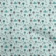 thumbnail image 1 of oneOone Viscose Jersey Turquoise Blue Fabric Kids Craft Projects Decor Fabric Printed By The Yard 60 Inch Wide, 1 of 4
