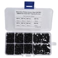 thumbnail image 1 of 300Pcs Autotaraudage Vis Cross Pan Combinaison Ensemble Kit Assortiment Acier au Carbone M3 Noir, 1 of 14