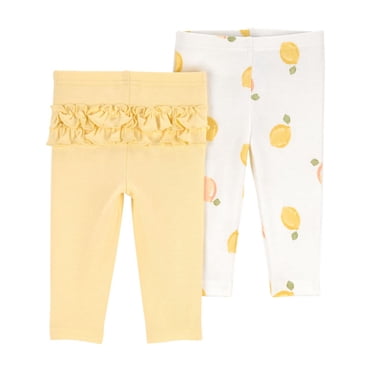 Carter's Child of Mine IG 2PK Pant - Yellow Lemon