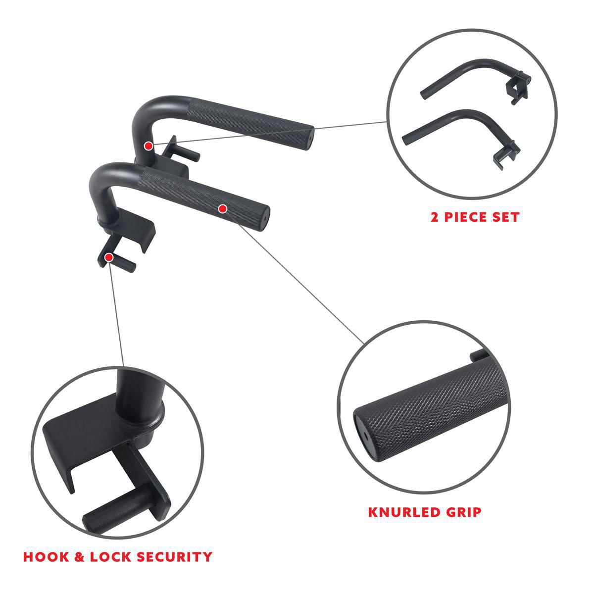 Sunny Health & Fitness Fixation de Barre d'immersion pour Racks d'alimentation et Cages