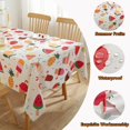thumbnail image 3 of Summer Rectangle Tablecloth 60x120 Inch Lemon Ice Cream Watermelon Print, Waterproof Polyester Cover for Dining, Party, Patio, Outdoor, 3 of 6